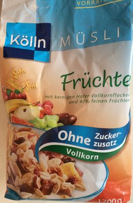 Kölln Früchte Müsli ohne Zuckerzusatz – Kölln – 1700 g